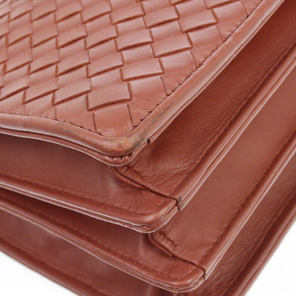 Bottega Veneta Intrecciato Briefcase Vintage in Pelle Argilla