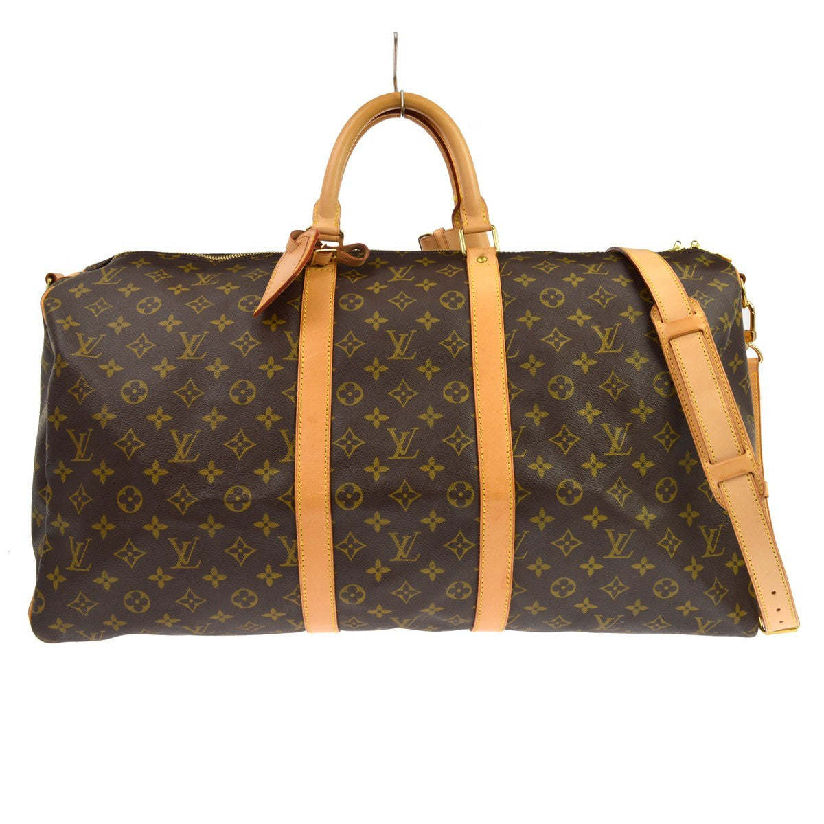 Borsa Louis Vuitton Monogram Keepall Bandouliere 55 Vintage in Monogram Canvas Marrone