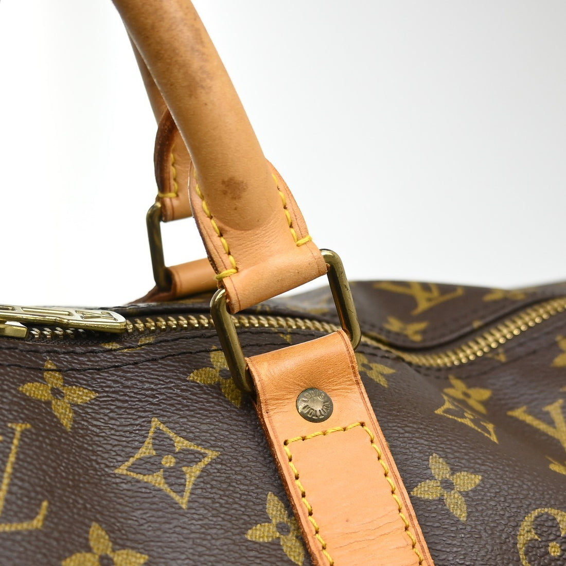Borsa Louis Vuitton Keepall 60 Vintage da Viaggio in Tela Monogram