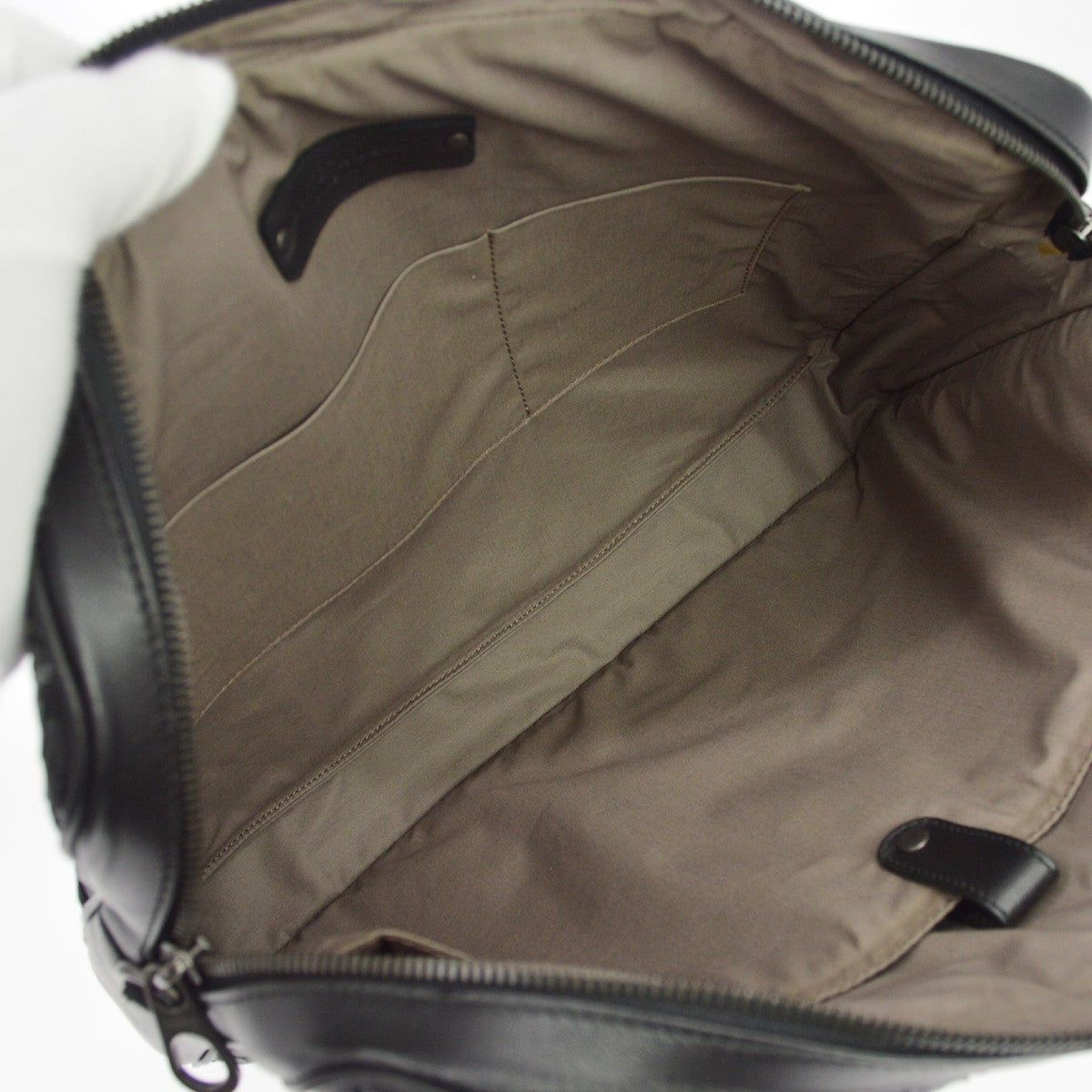 Bottega Veneta Intrecciato Briefcase Vintage in Pelle Nera