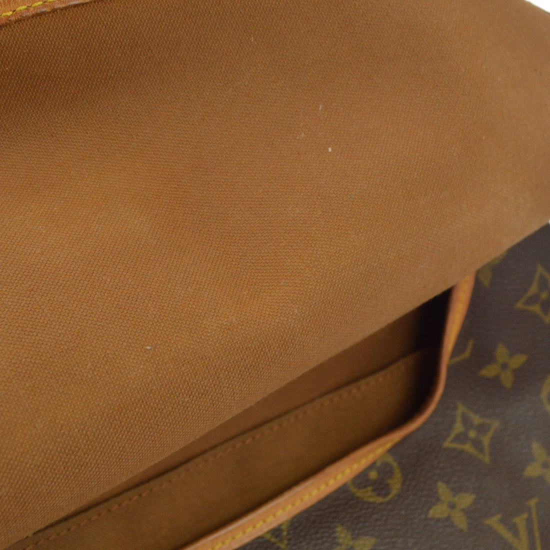Borsa Louis Vuitton Saumur 35 Vintage in Tela Monogram e Pelle Marrone