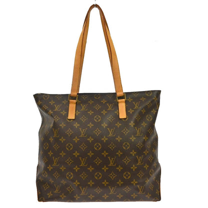 Borsa Louis Vuitton Cabas Mezzo Vintage in Tela Monogram Marrone