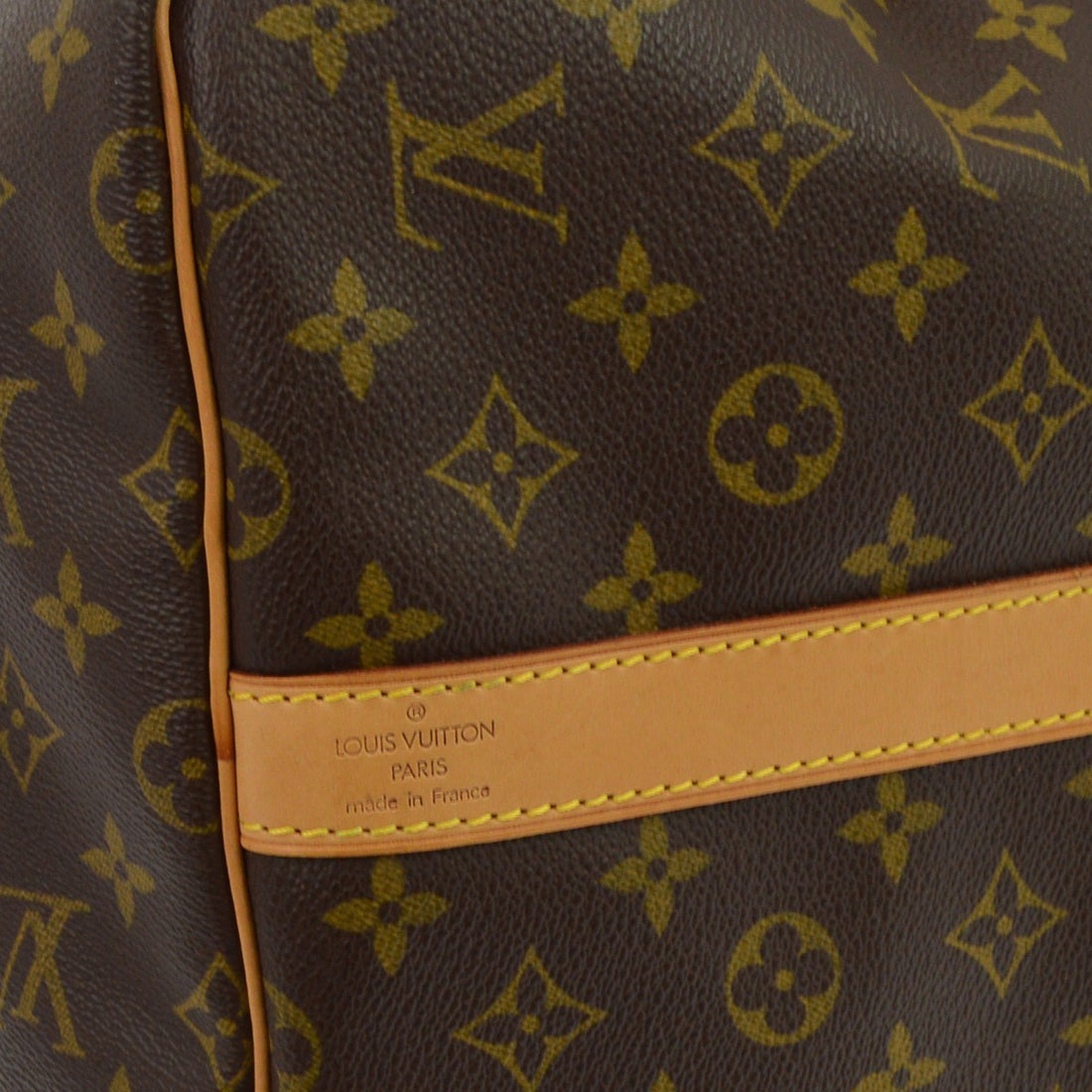 Borsa Louis Vuitton Monogram Keepall Bandouliere 55 Vintage in Monogram Canvas Marrone