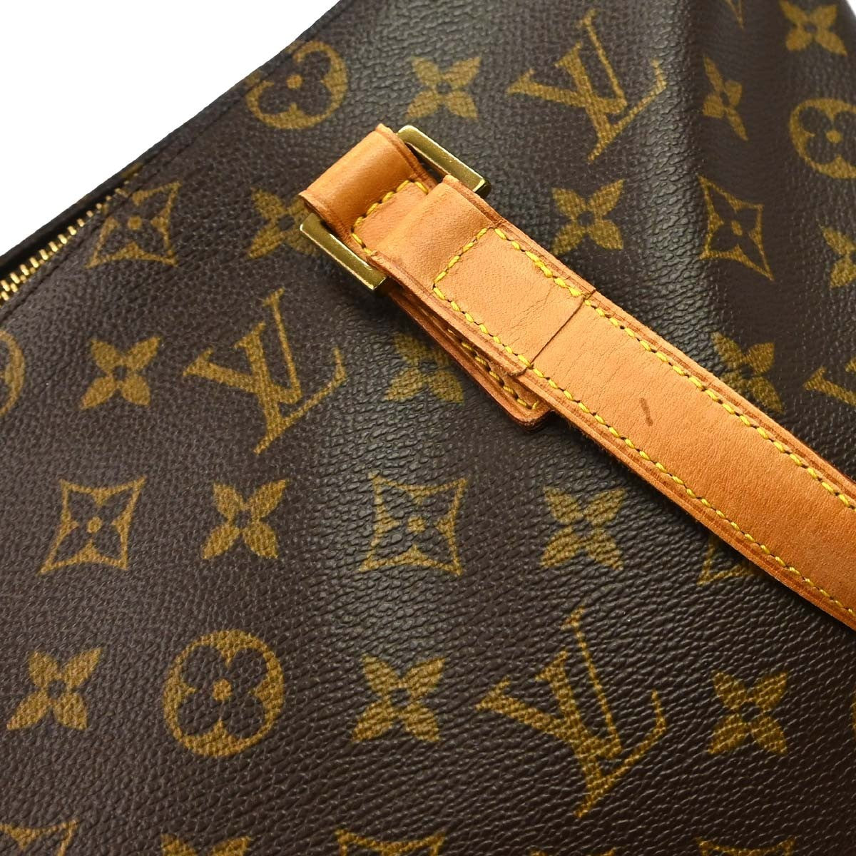 Borsa Louis Vuitton Cabas Mezzo Vintage in Tela Monogram Marrone