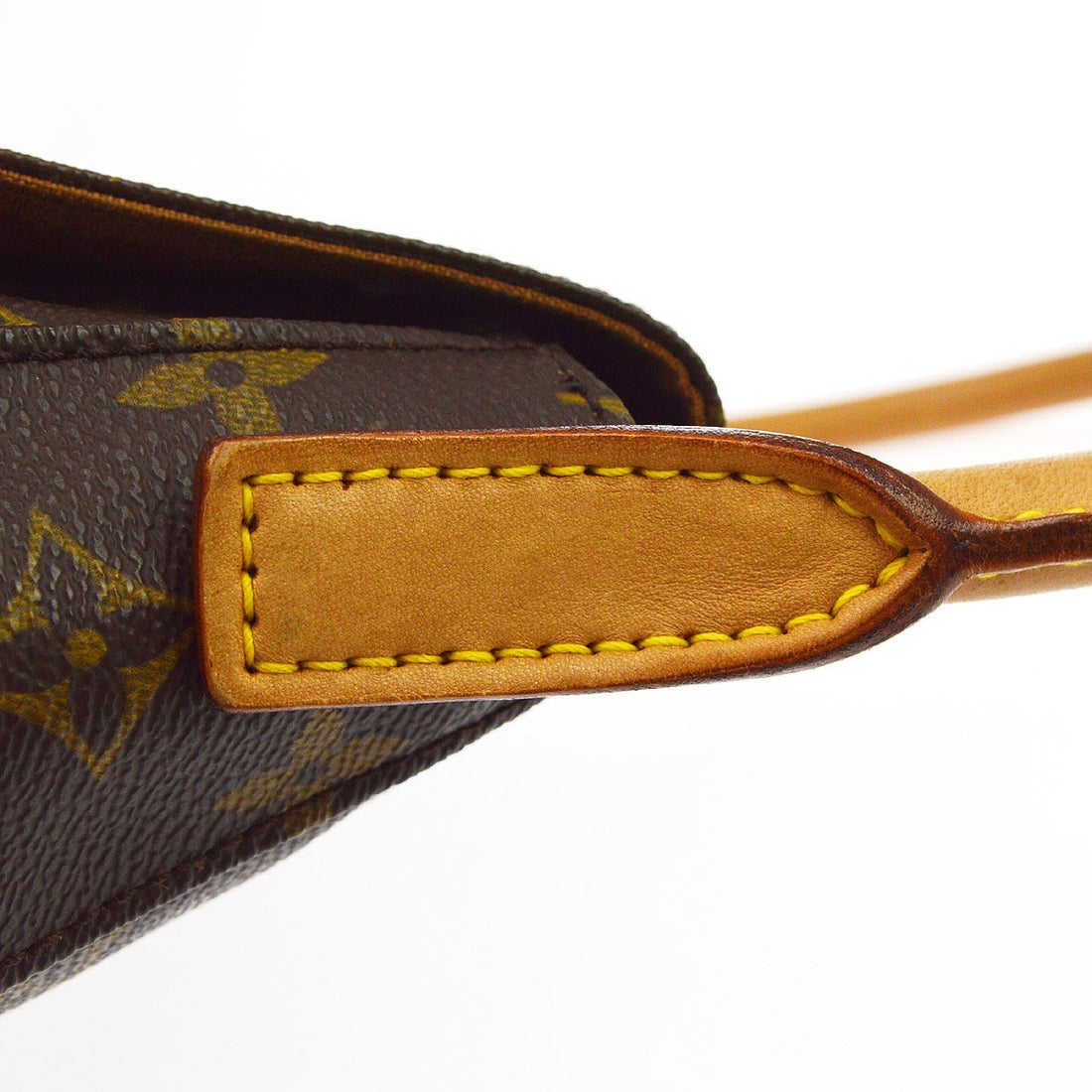Borsa Louis Vuitton Monogram Mini Looping Handbag Vintage in Monogram Canvas, Pelle Marrone