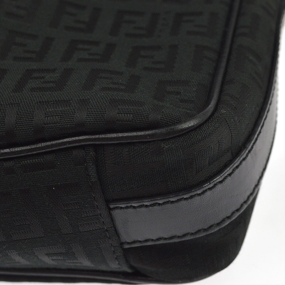 Fendi Black Zucchino Shoulder Bag