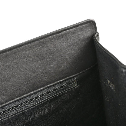 Borsa Chanel Tortoiseshell Vintage in Pelle di Vitello Nera