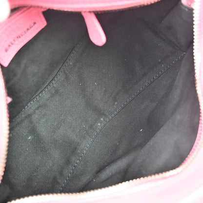 Borsa Balenciaga Neo Cagole City XS Vintage in Pelle Rosa