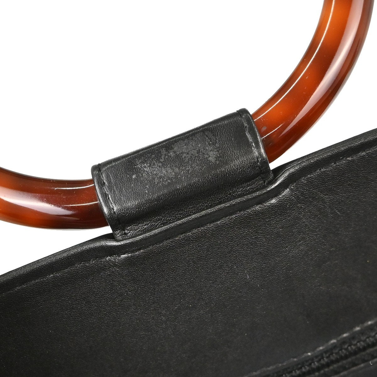 Borsa Chanel Tortoiseshell Vintage in Pelle di Vitello Nera