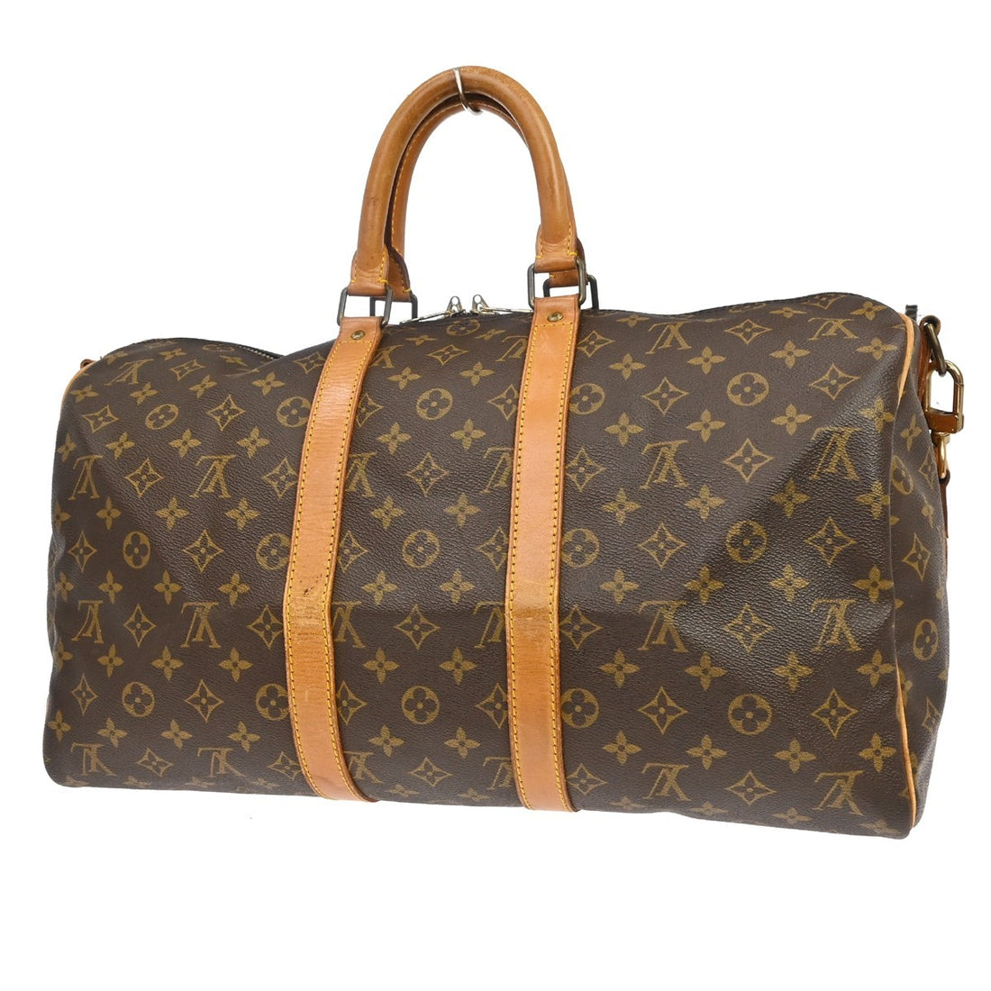 Borsa Louis Vuitton Keepall Bandoulière 45 Vintage in Tela Monogram