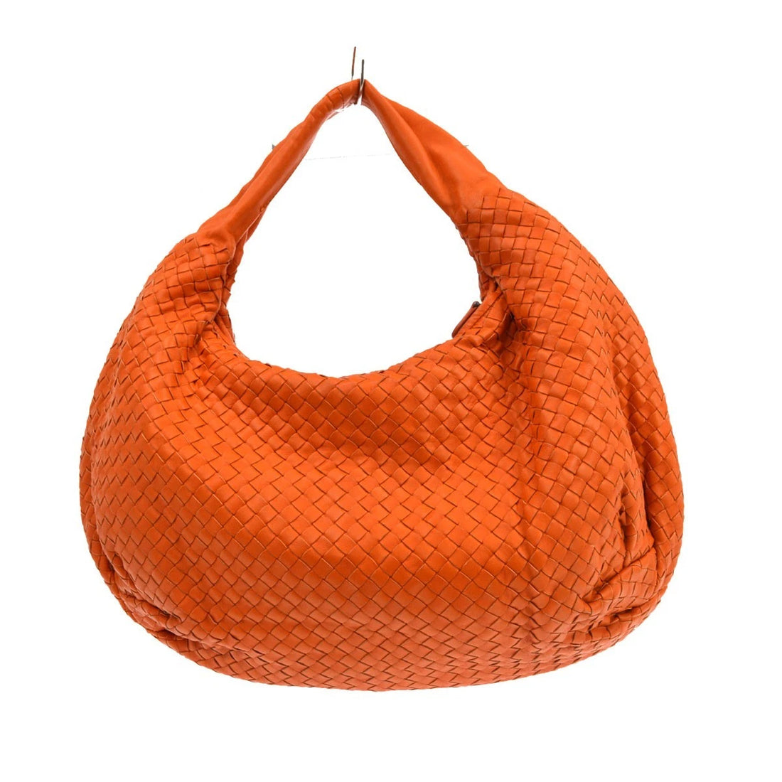 Borsa Bottega Veneta Intrecciato Hobo Handbag Vintage in Pelle Arancione