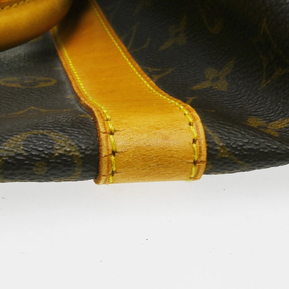 Borsa Louis Vuitton Keepall 55 Travel Handbag Vintage in Monogram Canvas, Leather Marrone