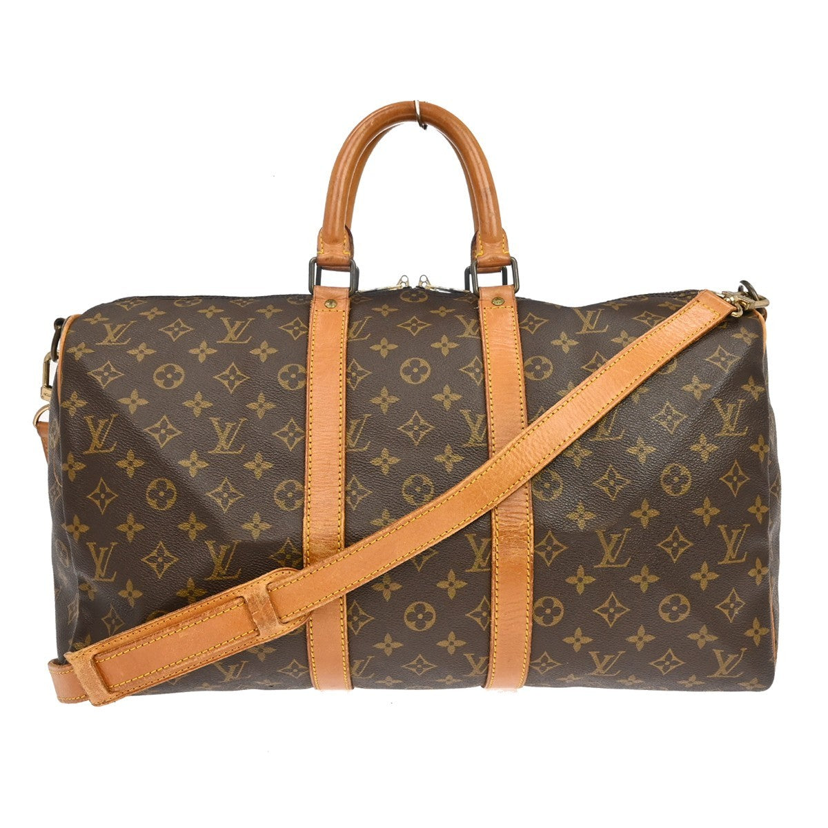 Borsa Louis Vuitton Keepall Bandoulière 45 Vintage in Tela Monogram