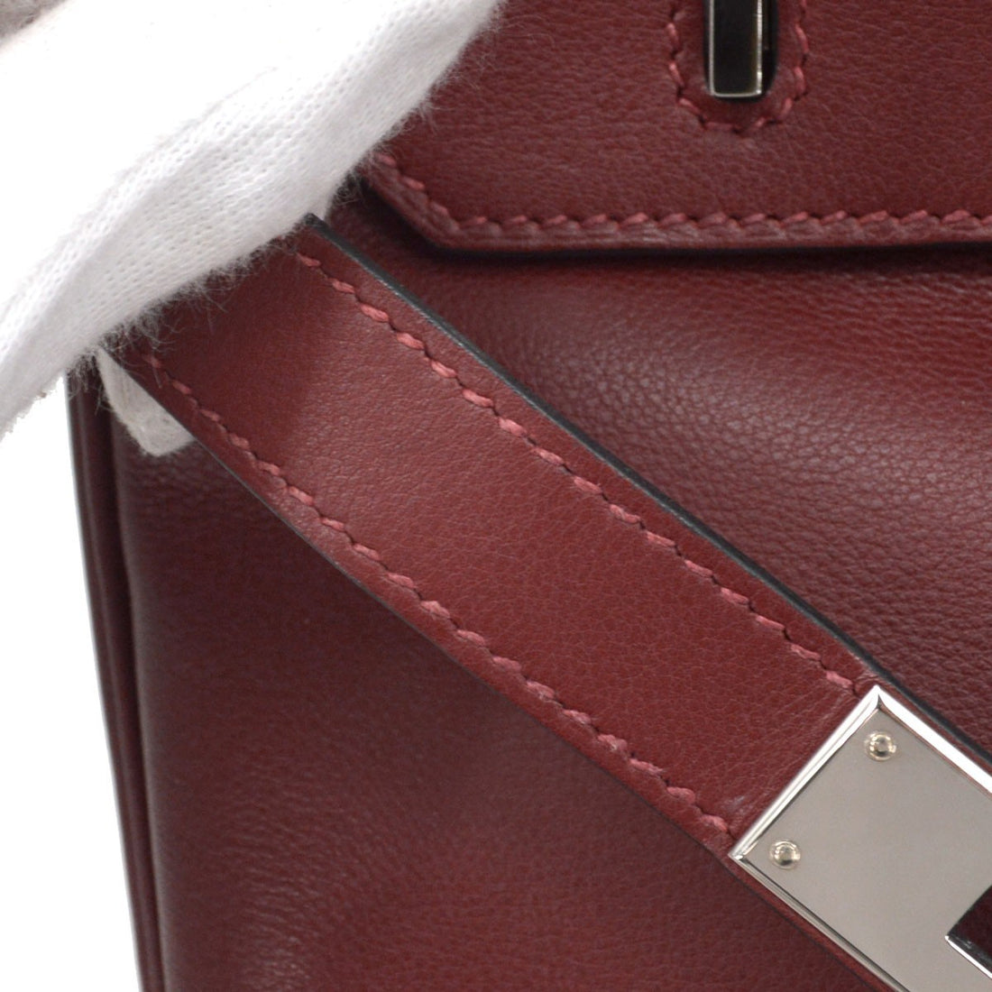 Borsa Hermès Rouge H Swift Birkin 30 Handbag Vintage in Pelle Swift Rouge H