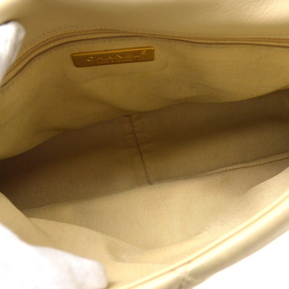 Chanel Beige Lambskin Dix-neuf 19 Large 2way Handbag