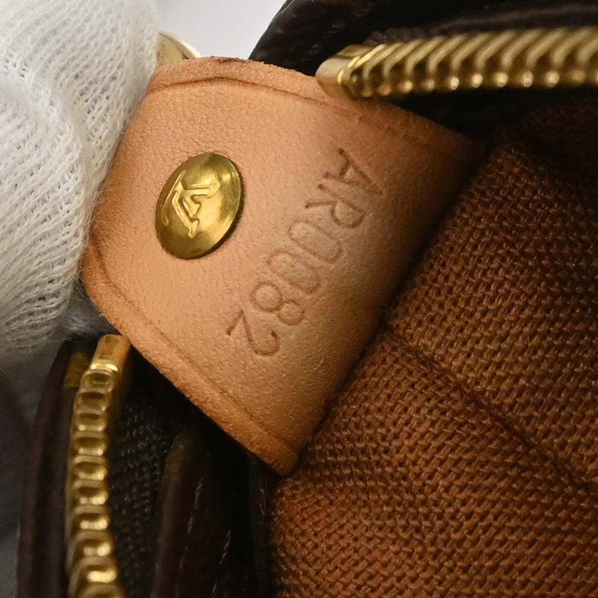 Borsa Louis Vuitton Cabas Mezzo Vintage in Tela Monogram Marrone