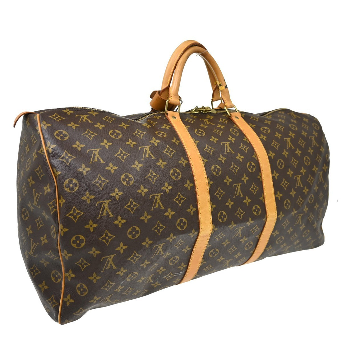 Borsa Louis Vuitton Keepall 60 Vintage da Viaggio in Tela Monogram