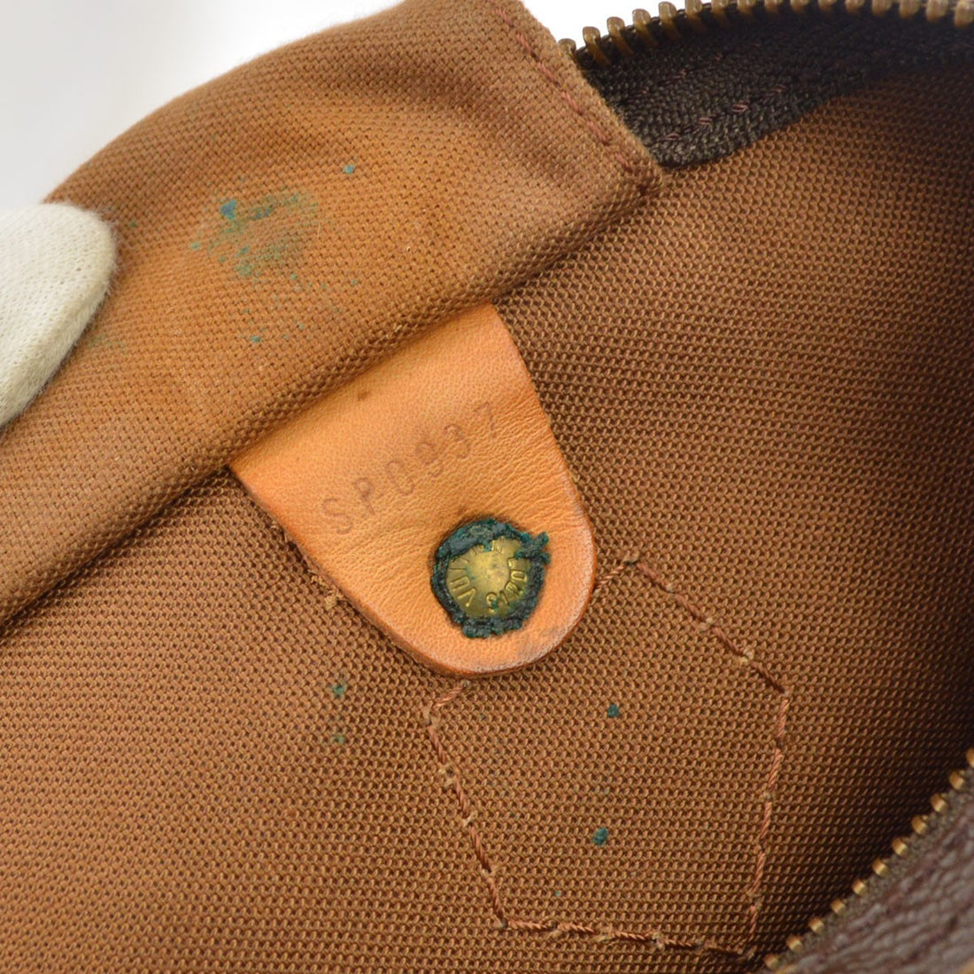 Borsa Louis Vuitton Speedy 30 Vintage in Tela Marrone