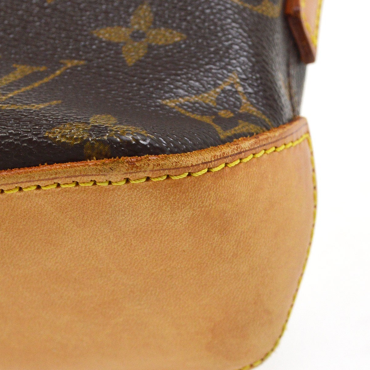 Borsa Louis Vuitton Trotteur Vintage in Tela Monogram Marrone