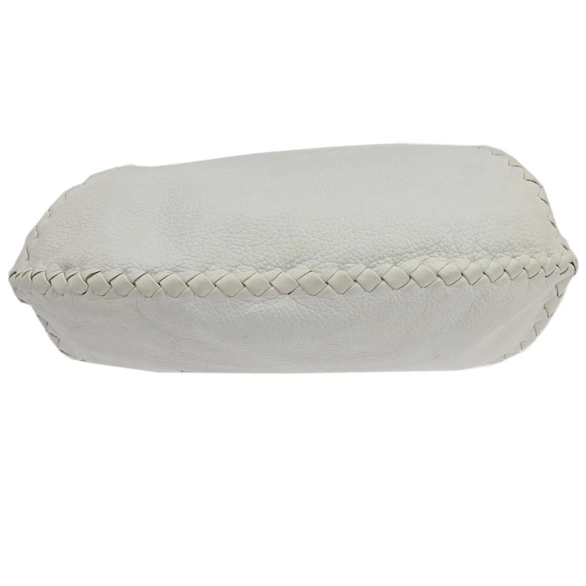 Bottega Veneta White Cervo Leather Baseball Hobo Bag