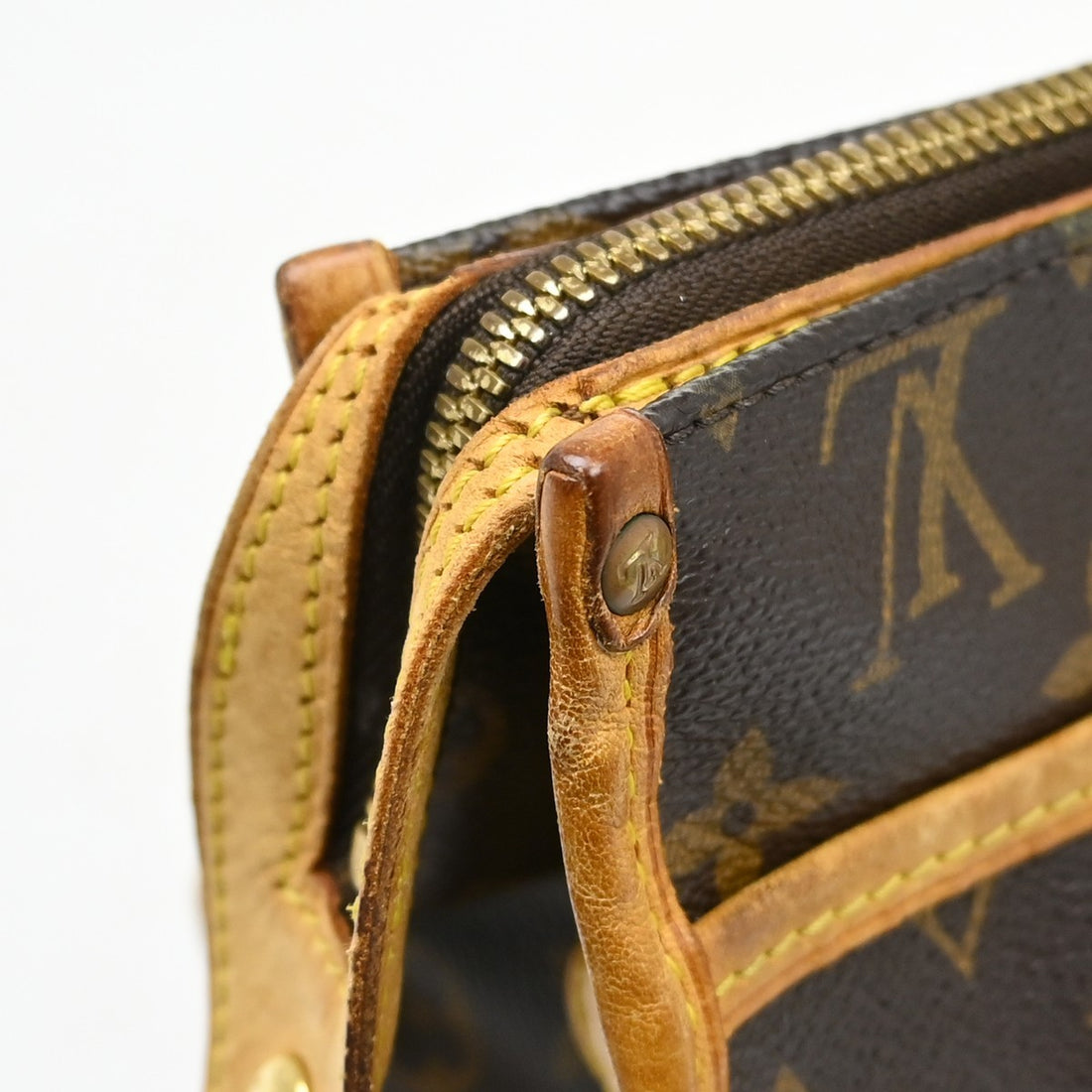 Borsa Louis Vuitton Popincourt Long Vintage in Tela Monogram Marrone