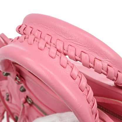 Borsa Balenciaga Neo Cagole City XS Vintage in Pelle Rosa