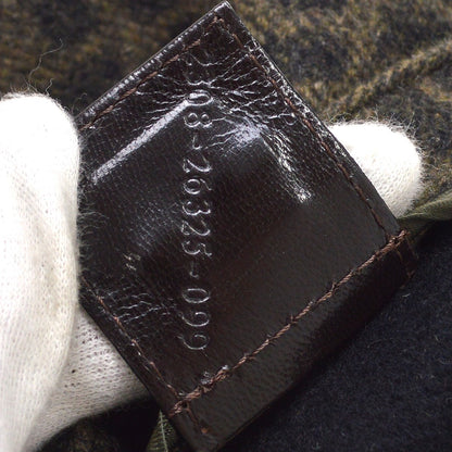Fendi Brown Wool Mamma Baguette Handbag