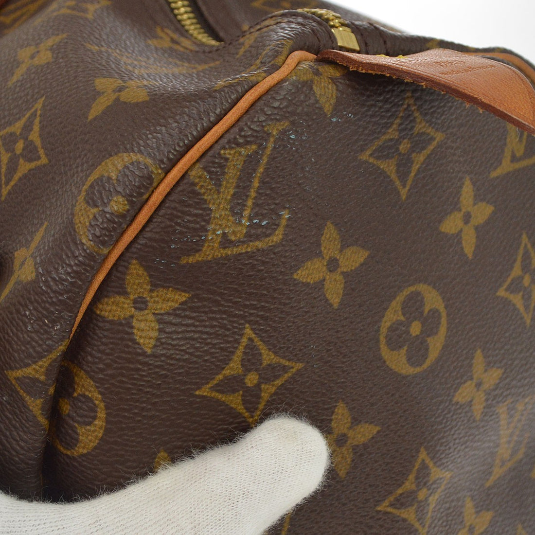 Borsa Louis Vuitton Speedy 40 Vintage in Tela Monogram e Pelle Marrone