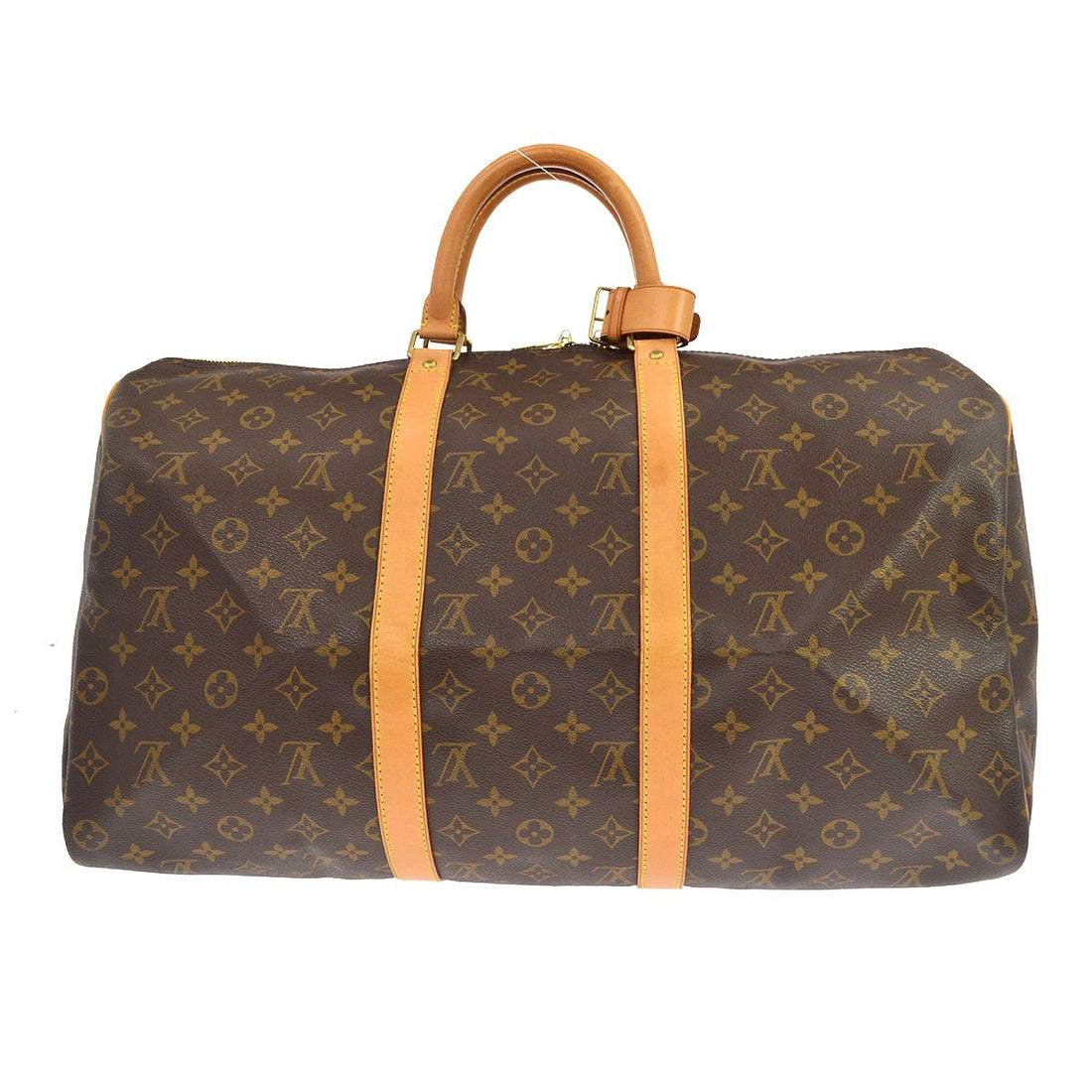 Borsa Louis Vuitton Keepall 50 Vintage da Viaggio in Tela Monogram