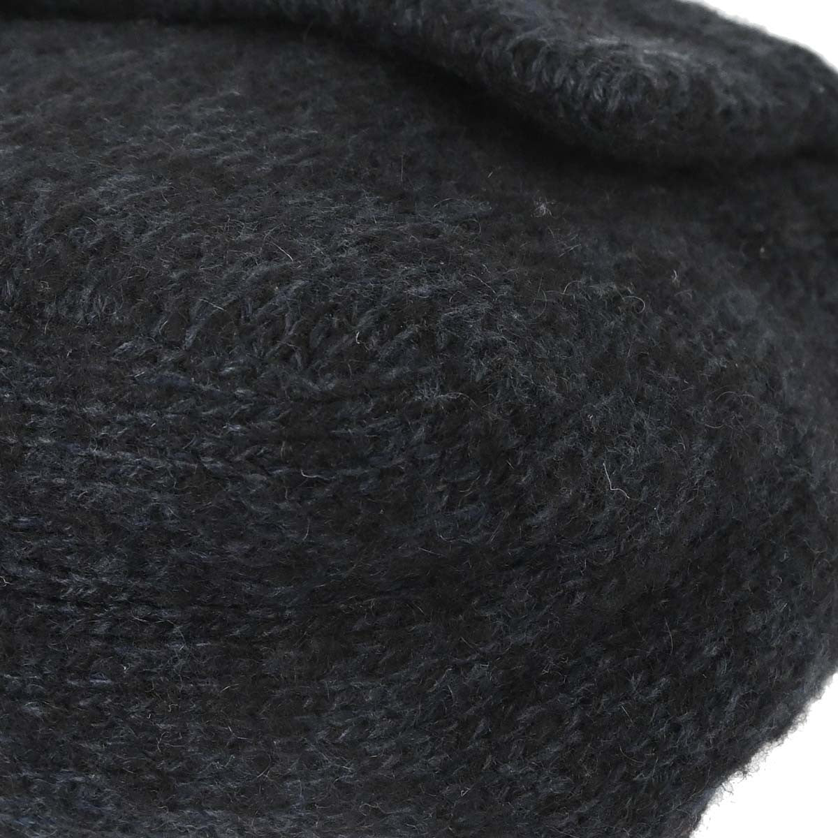 Fendi Black Wool Mamma Baguette Handbag