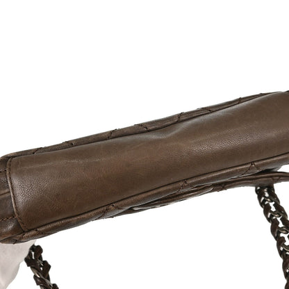 Chanel Brown Calfskin Modern Chain Handbag