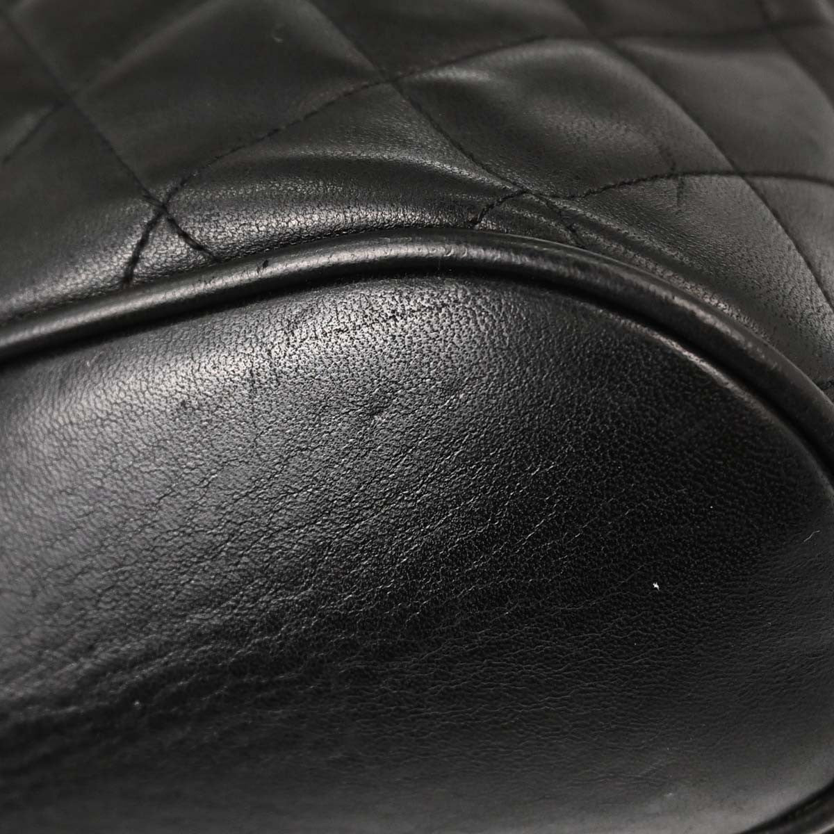 Chanel Circle Lock Backpack Vintage in Pelle di Agnello Nera