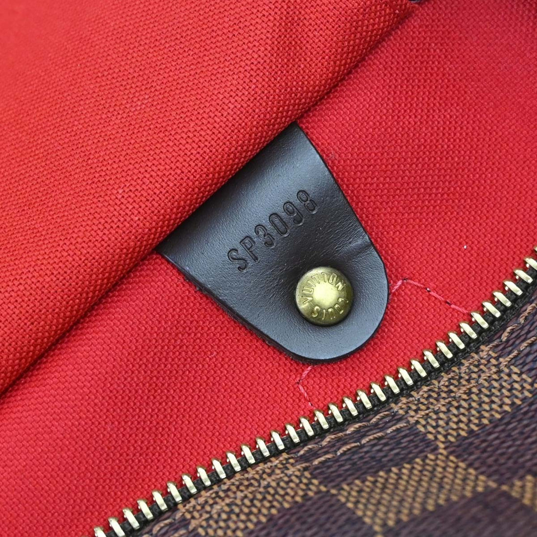 Louis Vuitton Damier Ebene Speedy 25 Handbag Vintage