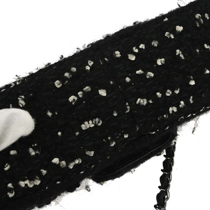 Chanel Black Tweed Elementary Chic Flap Shoulder Bag Vintage