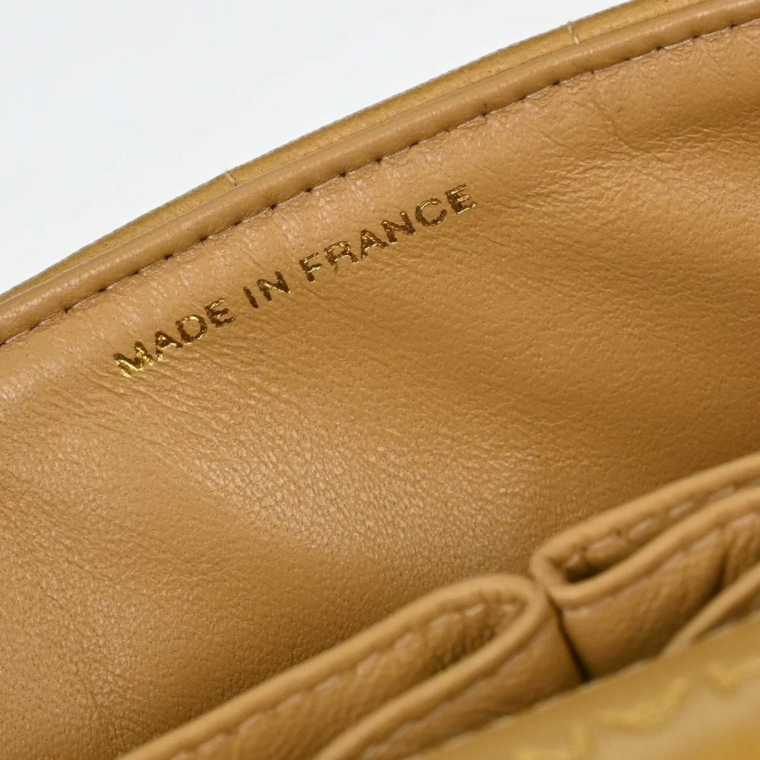 Borsa Chanel East West Vintage in Pelle di Agnello Beige