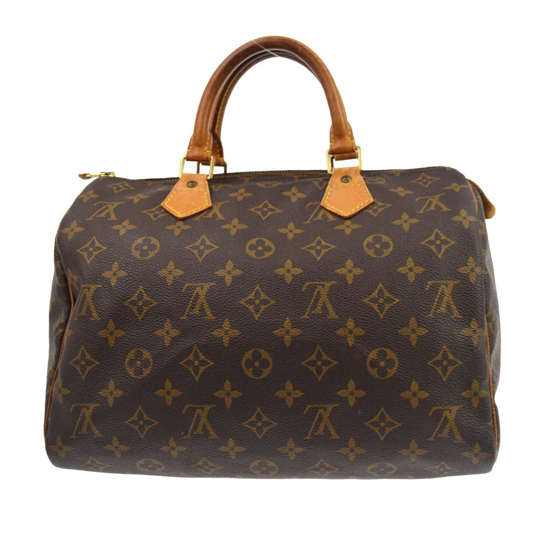 Borsa Louis Vuitton Speedy 30 Vintage in Tela Marrone
