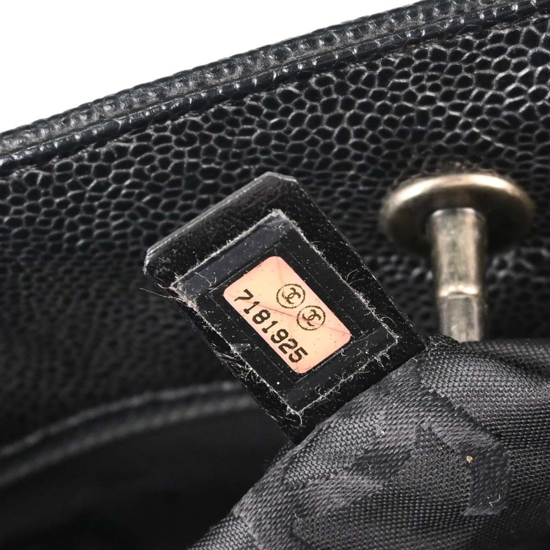 Borsa Chanel Tote 2way Vintage in Pelle di Vitello Nera