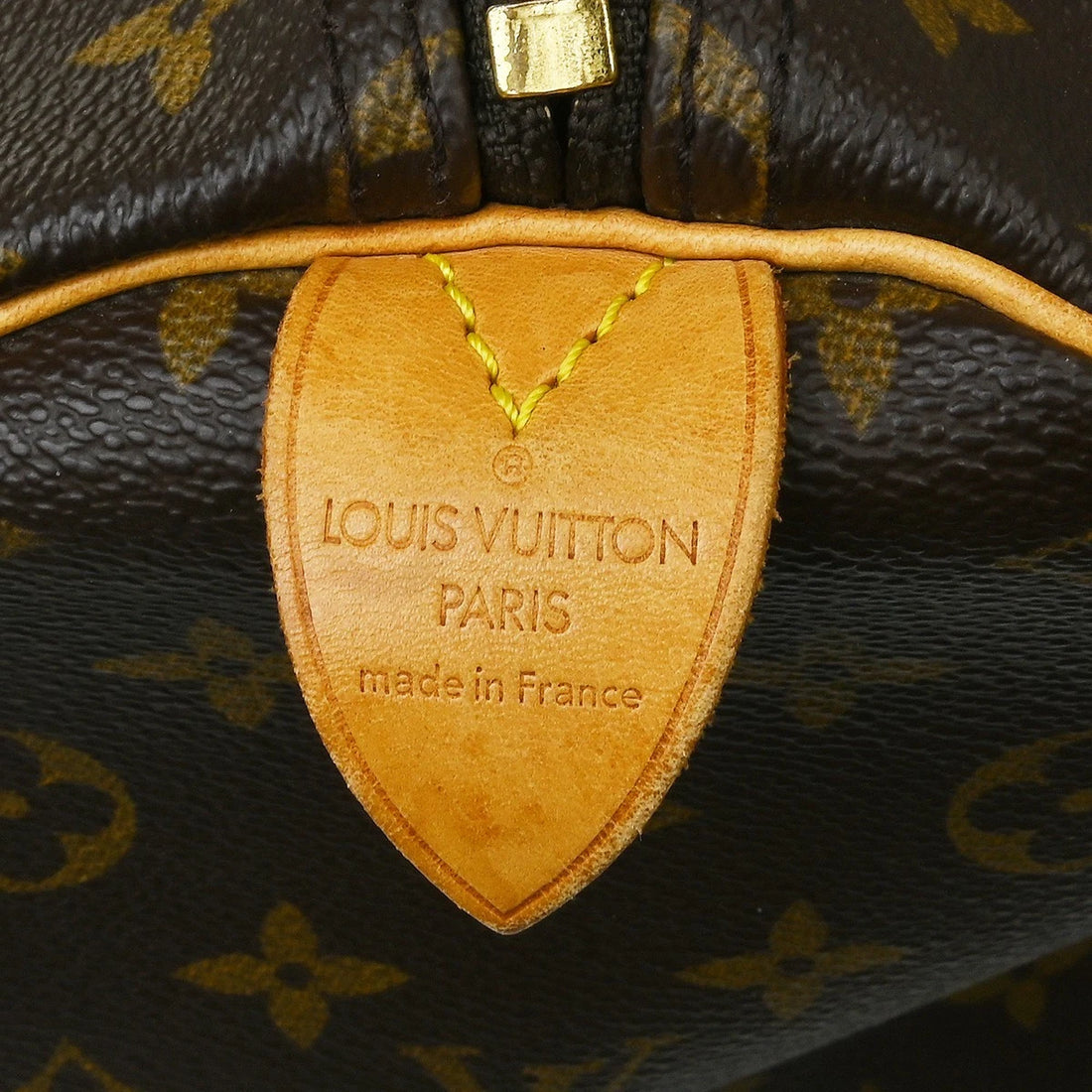 Borsa Louis Vuitton Keepall 55 Travel Handbag Vintage in Monogram Canvas, Leather Marrone
