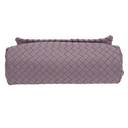 Bottega Veneta Purple Lambskin Intrecciato Hand Bag Vintage
