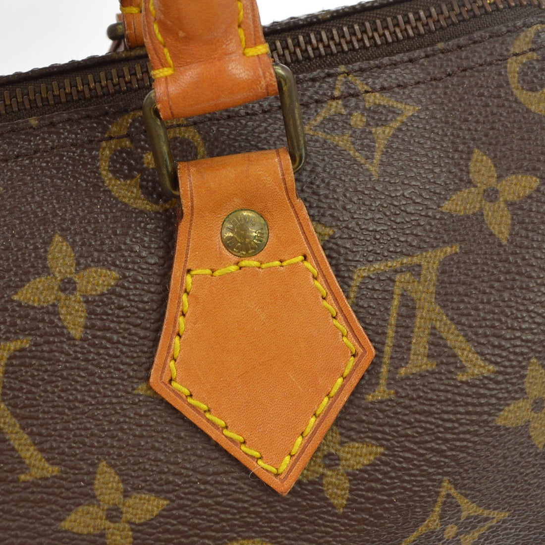 Borsa Louis Vuitton Speedy 25 Vintage in Pelle e Tela Monogram Marrone