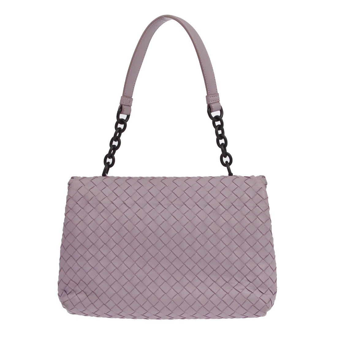 Bottega Veneta Intrecciato Vintage in Purple Lambskin Handbag