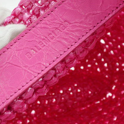 Balenciaga Pink Le Cagole Panier S Tote Bag