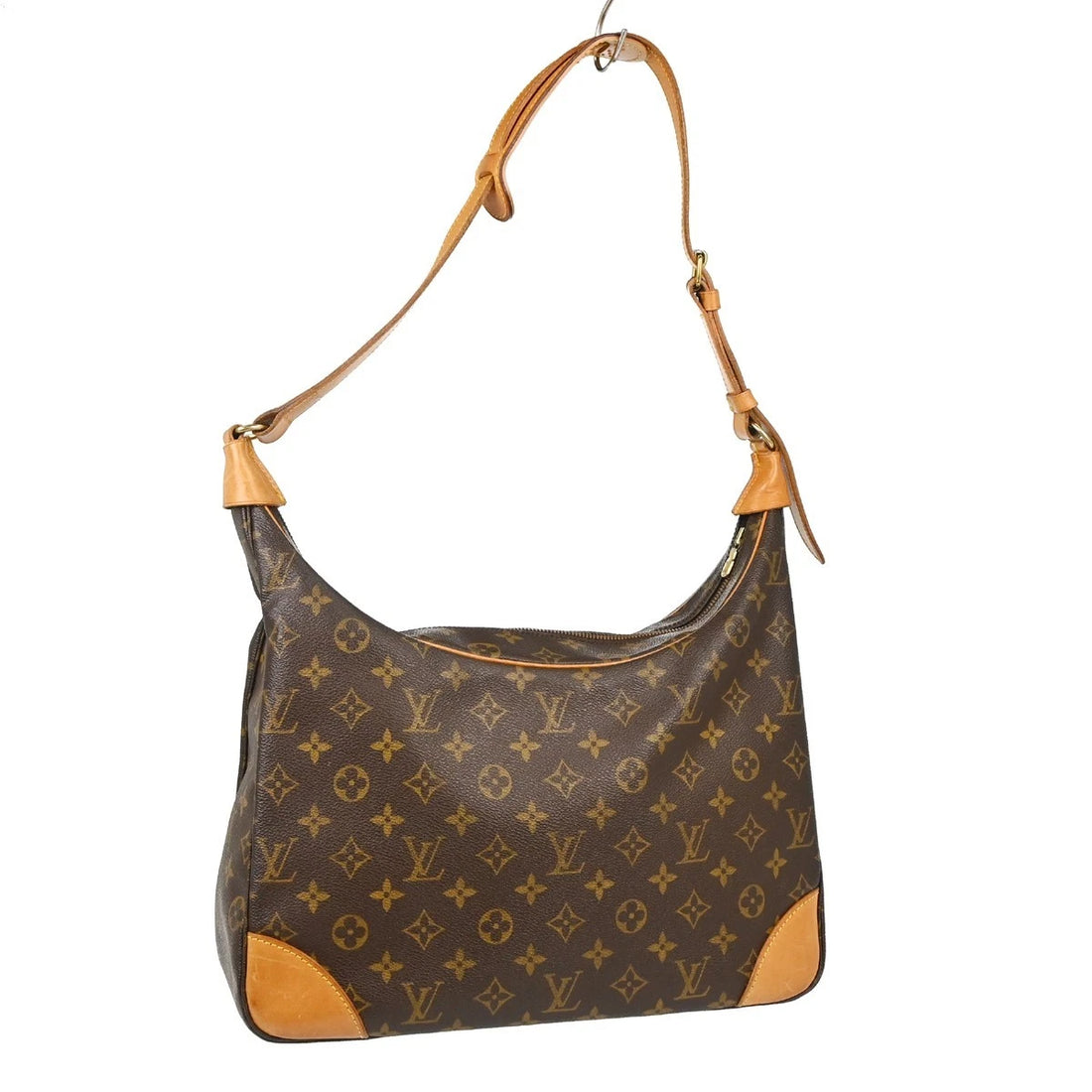 Borsa Louis Vuitton Boulogne 35 Shoulder Bag Vintage in Leather Marrone
