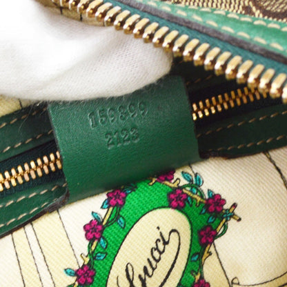 Gucci Green GG Canvas Wave Boston Bag