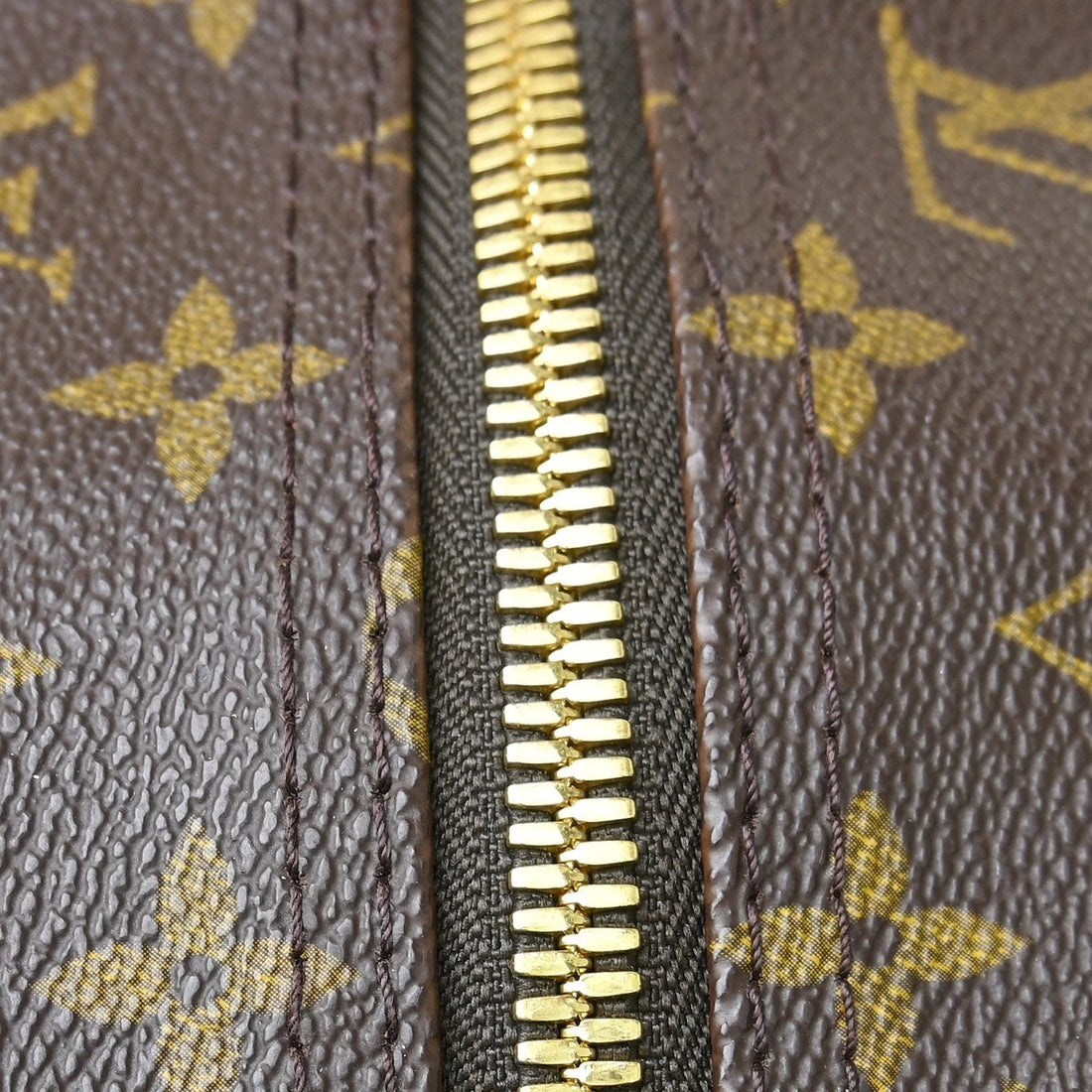 Borsa Louis Vuitton Monogram Keepall Bandouliere 60 Bag Vintage in Monogram Canvas, Leather Marrone