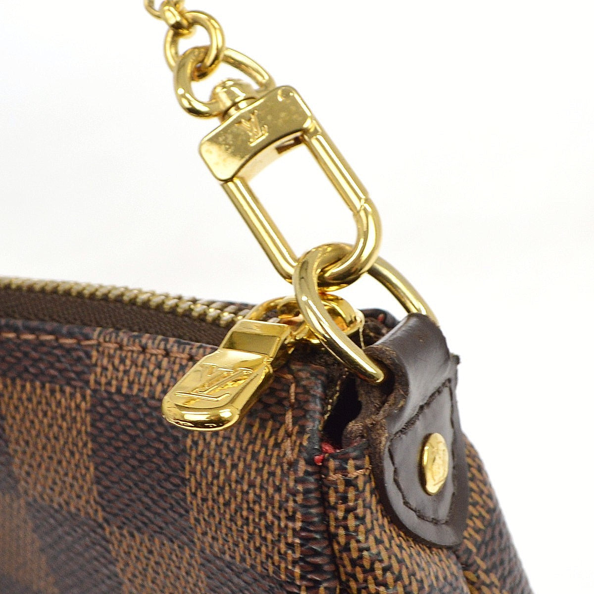 Louis Vuitton Damier Eva 2way Chain Handbag