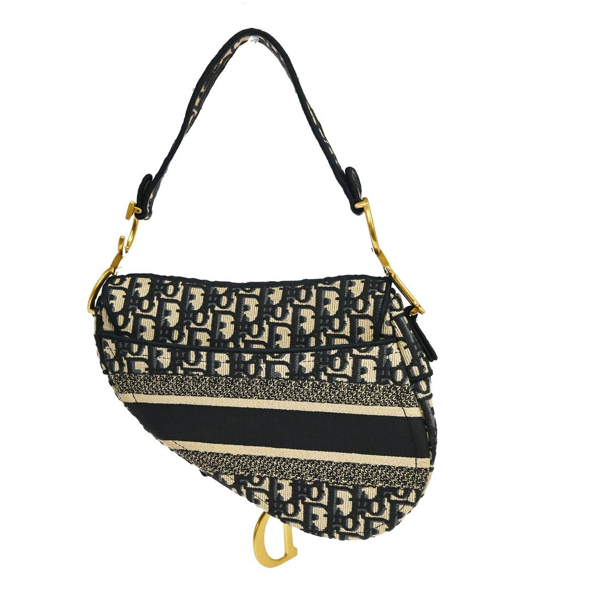 Christian Dior Trotter Satin Saddle Handbag Vintage