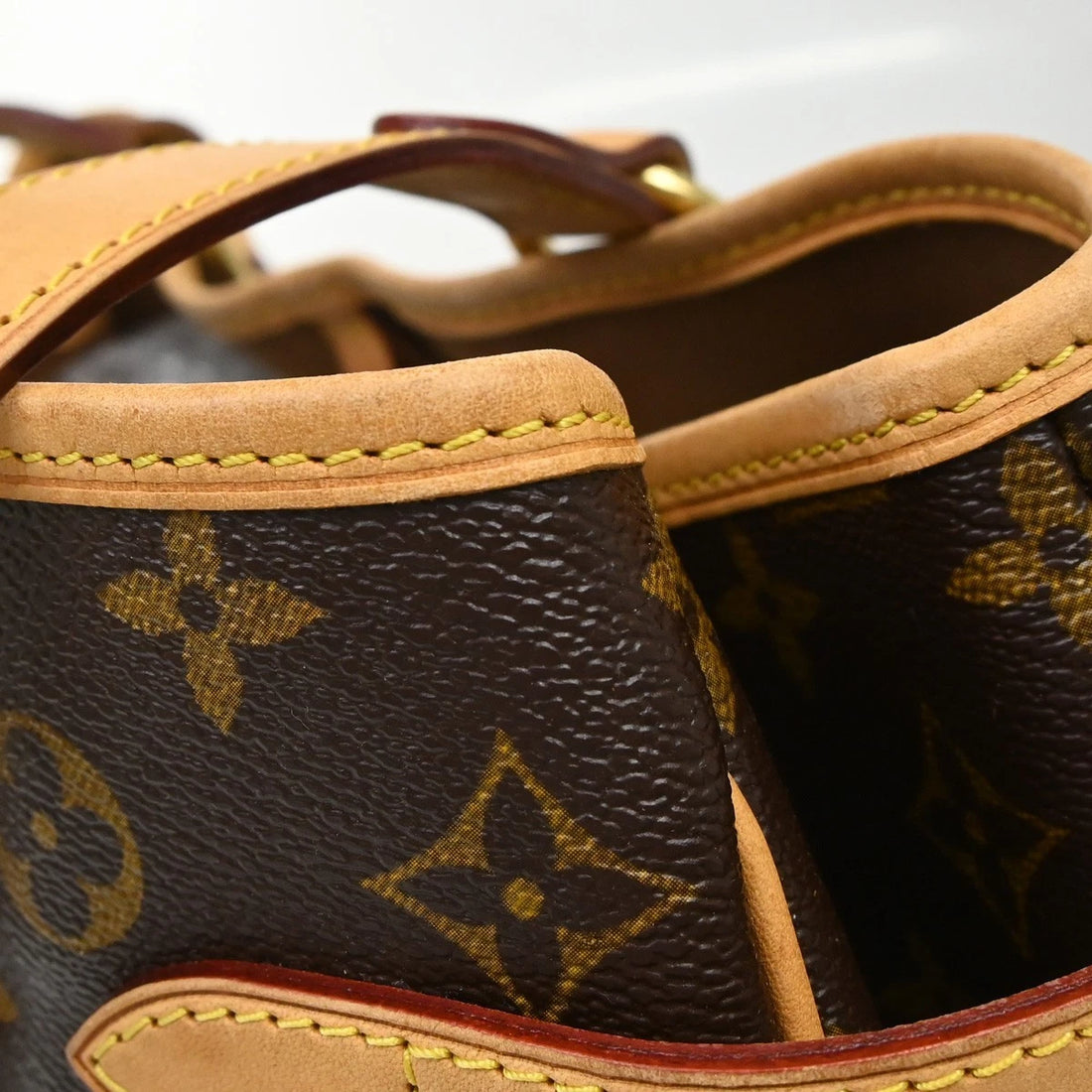 Borsa Louis Vuitton Batignolles Horizontal Tote Bag Vintage in Monogram Canvas, Leather Marrone