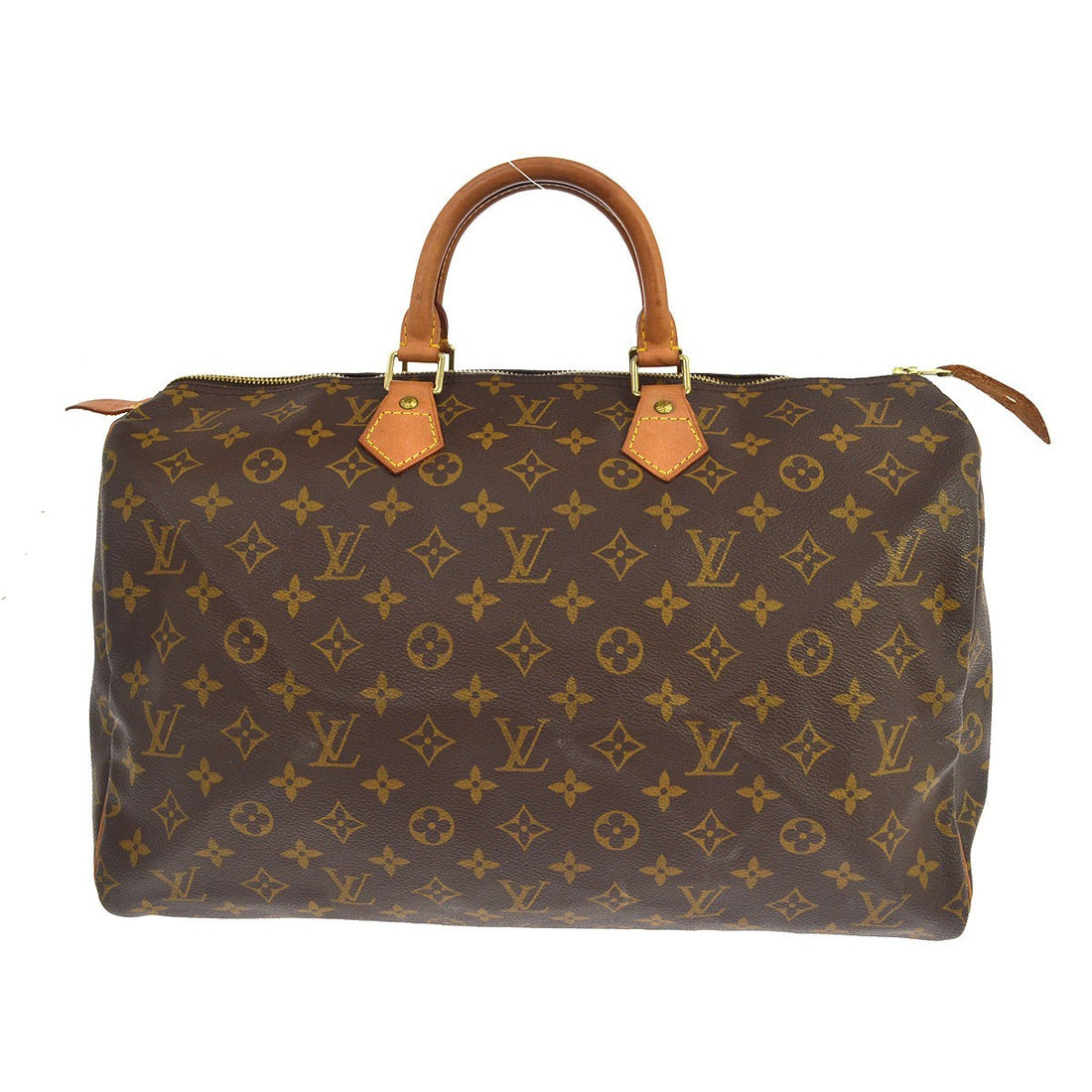 Borsa Louis Vuitton Speedy 40 Vintage in Tela Monogram e Pelle Marrone