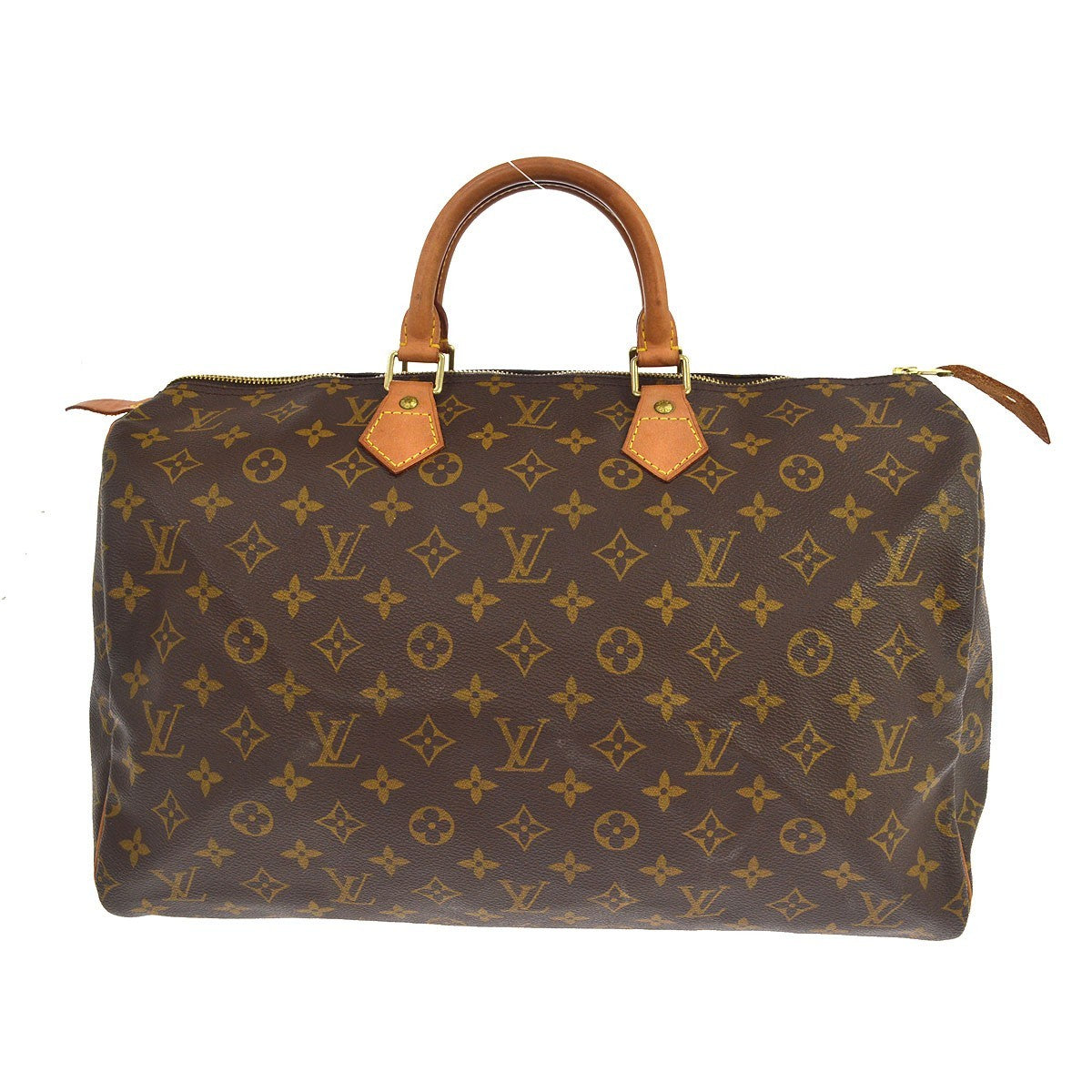 Borsa Louis Vuitton Speedy 40 Vintage in Tela Monogram e Pelle Marrone